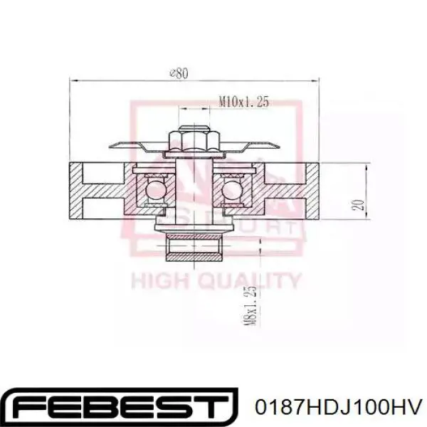 Купити 542103 Maxgear Натяжний ролик