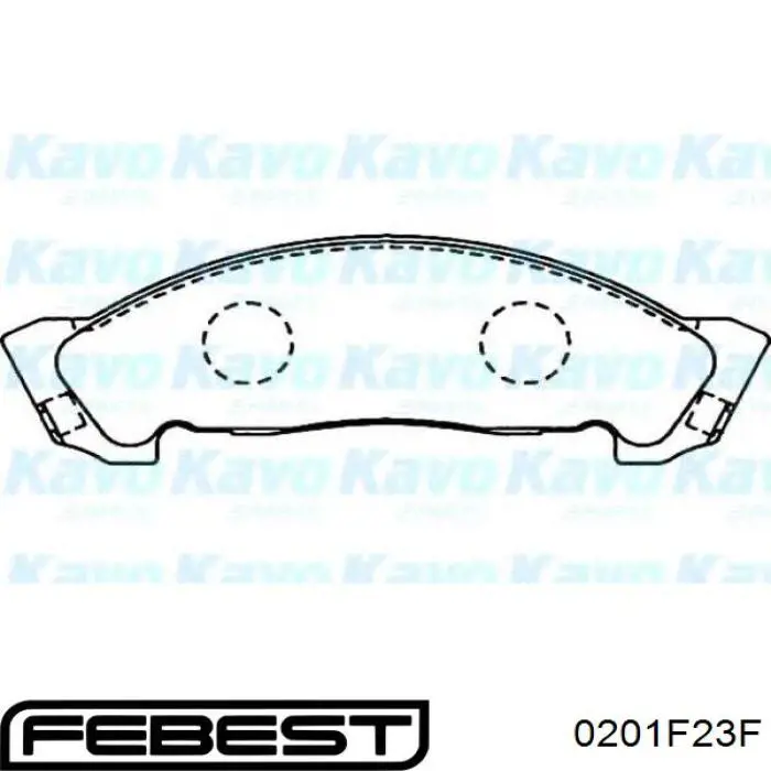 Гальмівні колодки Febest 0201F23F ціна, від 15.30 USD