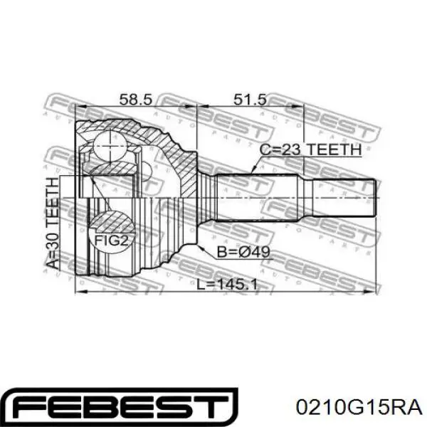 ШРУС зовнішній Magneti Marelli TOJ0326
