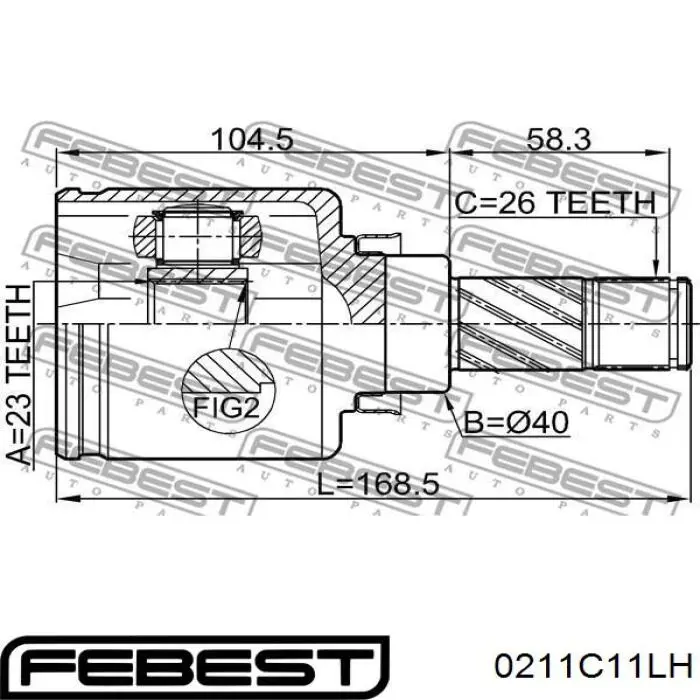 Купити 39720EW628 Nissan/Infiniti Граната внутрішня, передня, ліва