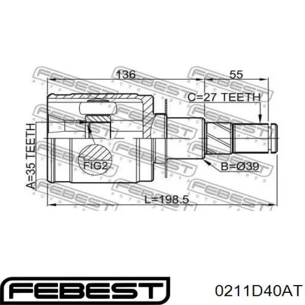 ШРКШ внутрішній, передній Trakmotive/Surtrack 400696 ціна, від 32.44 USD