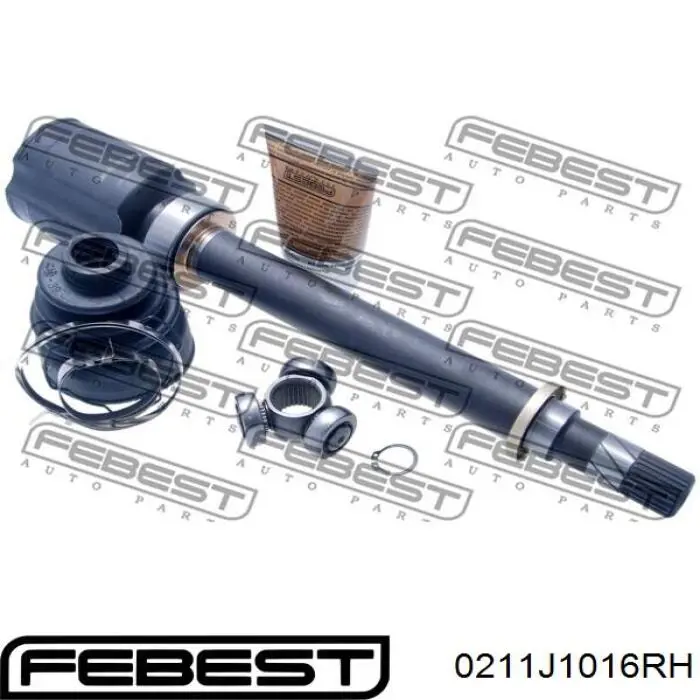 ШРКШ внутрішній, передній, правий Febest 0211J1016RH ціна, від 57.33 USD