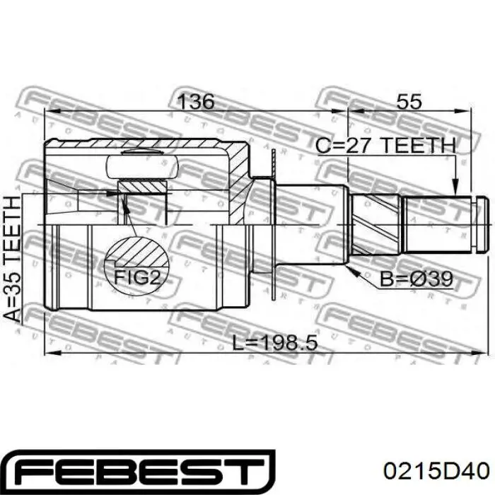 Пильник гранати внутрішній, передній півосі Nissan/Infiniti C9GDAEG025 ціна, від 19.44 USD