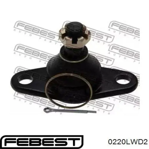 Кульова опора, нижня Febest 0220LWD2 ціна, від 6.98 USD