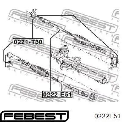 Тяга рульова поперечна Febest 0222E51 ціна, від 13.92 USD