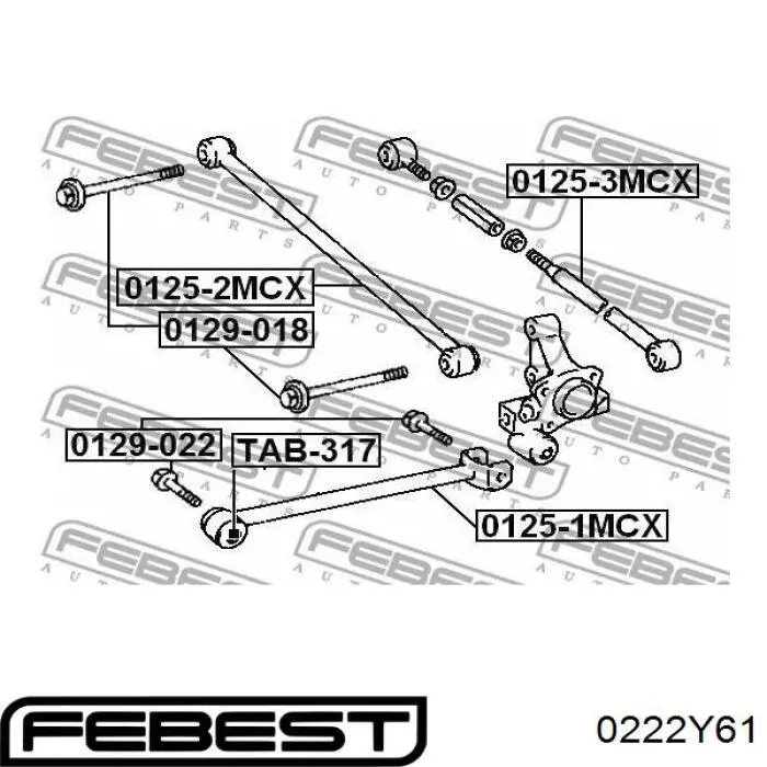 Купити 0222Y61 Febest 