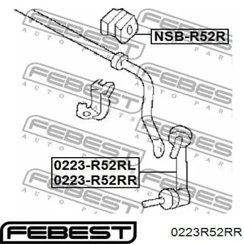 Солдатик правий Febest 0223R52RR ціна, від 15.48 USD