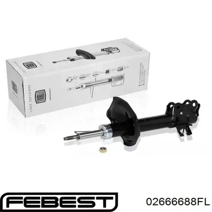 Амортизатора передній лівий 02666688FL Febest
