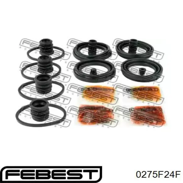 Ремкомплект супорту гальмівного переднього Febest 0275F24F ціна, від 5.85 USD