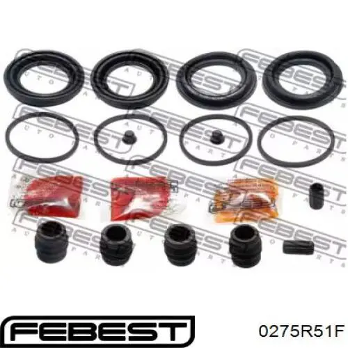 Ремкомплект суппорта гальмівного, переднього Febest 0275R51F