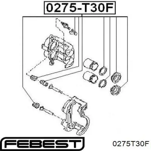 Купити 0275T30F Febest Ремкомплект переднього супорту