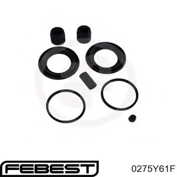 Ремкомплект супорту гальмівного переднього Febest 0275Y61F ціна, від 5.46 USD