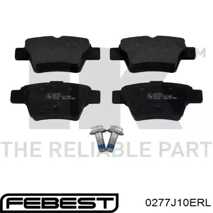 Задній гальмівний супорт лівий Febest 0277J10ERL