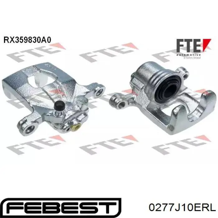 0277J10ERL Febest Супорт гальмівний задній лівий