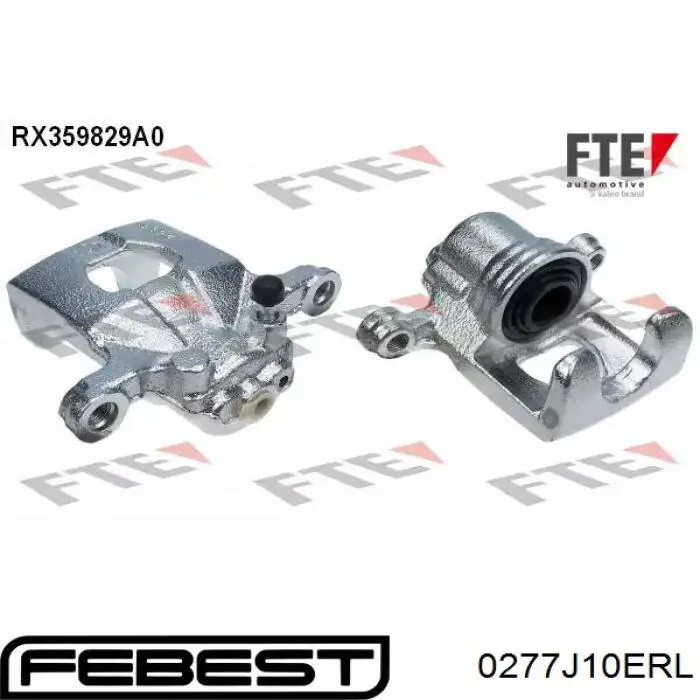Супорт задній лівий 0277J10ERL Febest