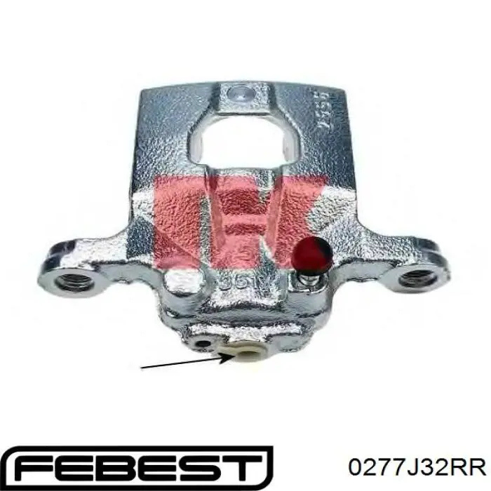 Супорт гальмівний задній правий Febest 0277J32RR