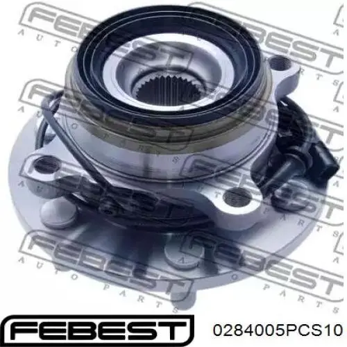 Шпилька колісна, передня Febest 0284005PCS10
