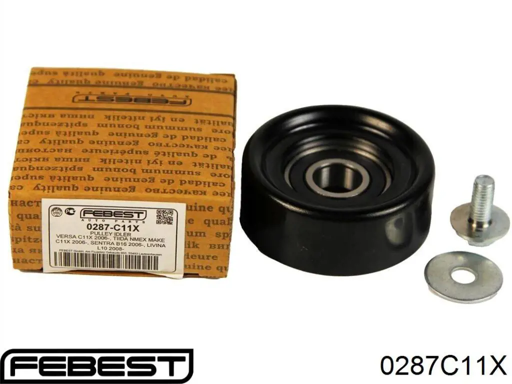Купити 0287C11X Febest Натягувач приводного ременя