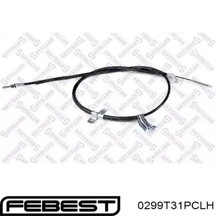Трос ручника задній лівий Febest 0299T31PCLH