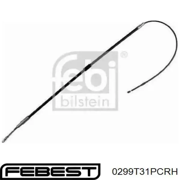 Купити 0299T31PCRH Febest Трос ручного гальма задній, правий