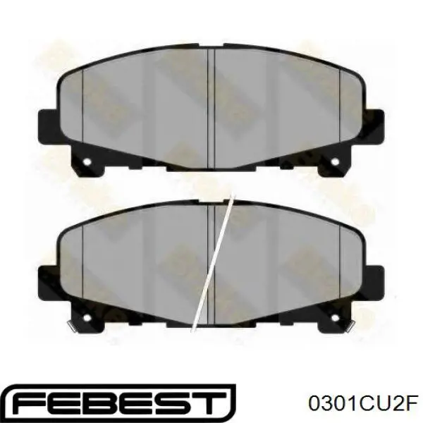Передні тормозні колодки 0301CU2F Febest