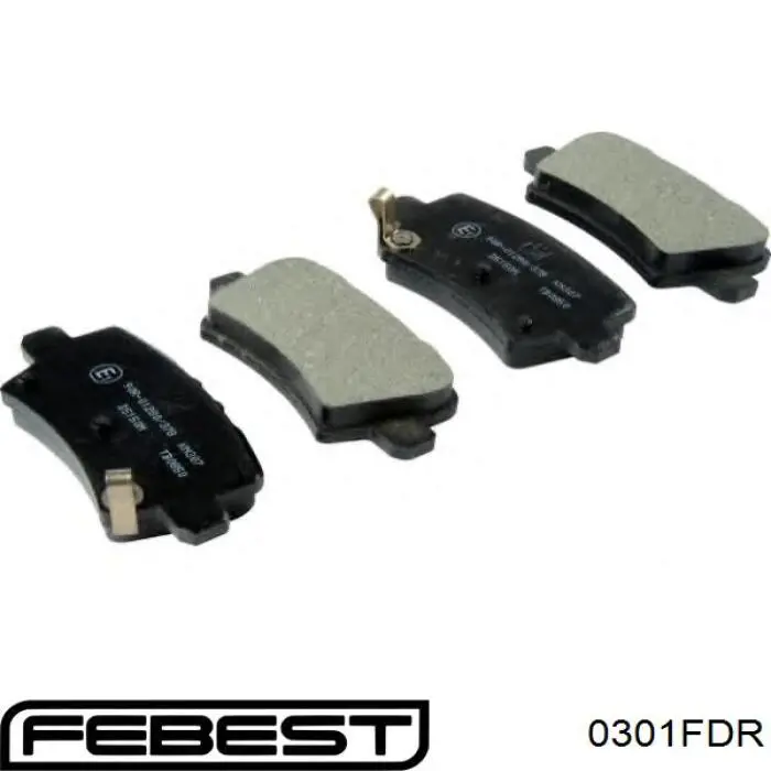 Задні гальмівні колодки Febest 0301FDR ціна, від 14.94 USD
