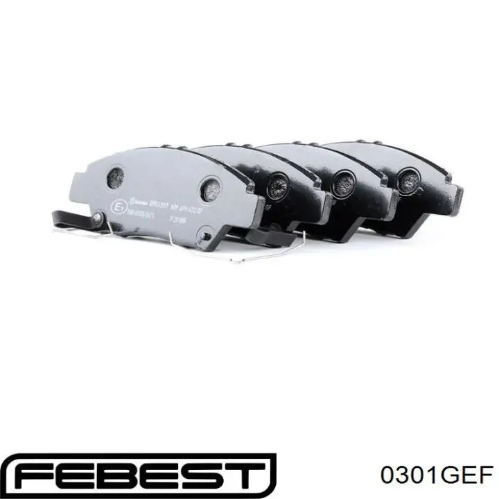 Передні тормозні колодки 0301GEF Febest