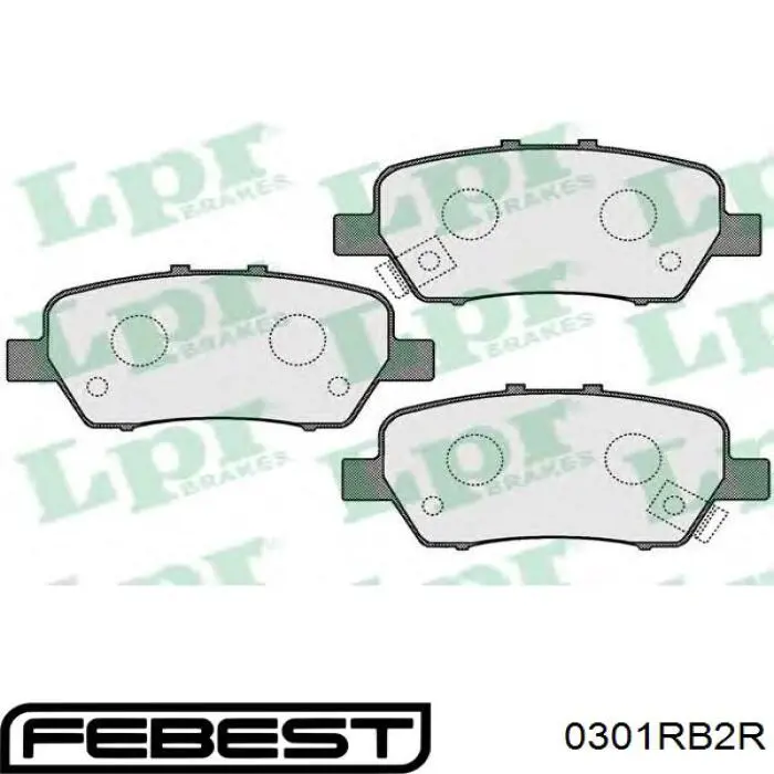 Задні гальмівні колодки 43022SFEN00 Honda
