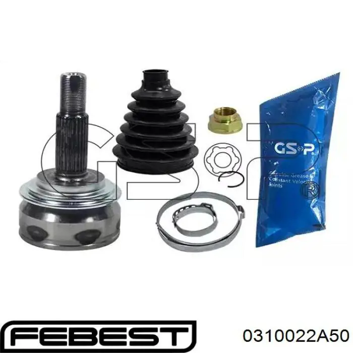 ШРУС зовнішній Febest 0310022A50