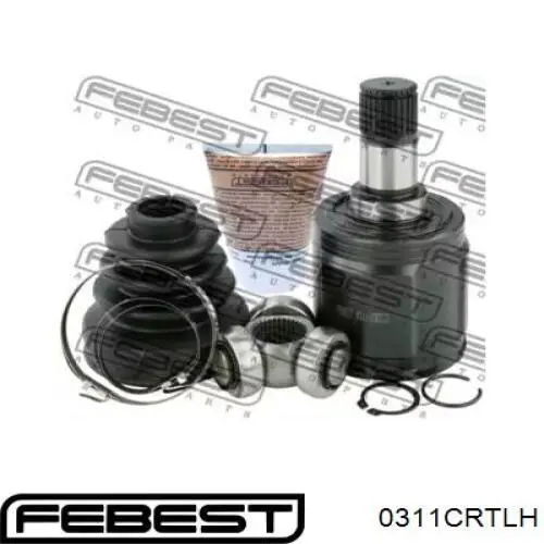 ШРУС внутрішній, передній, лівий Febest 0311CRTLH