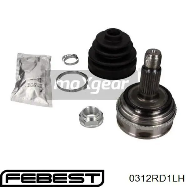 Подушка (опора) двигуна, ліва 0312RD1LH Febest