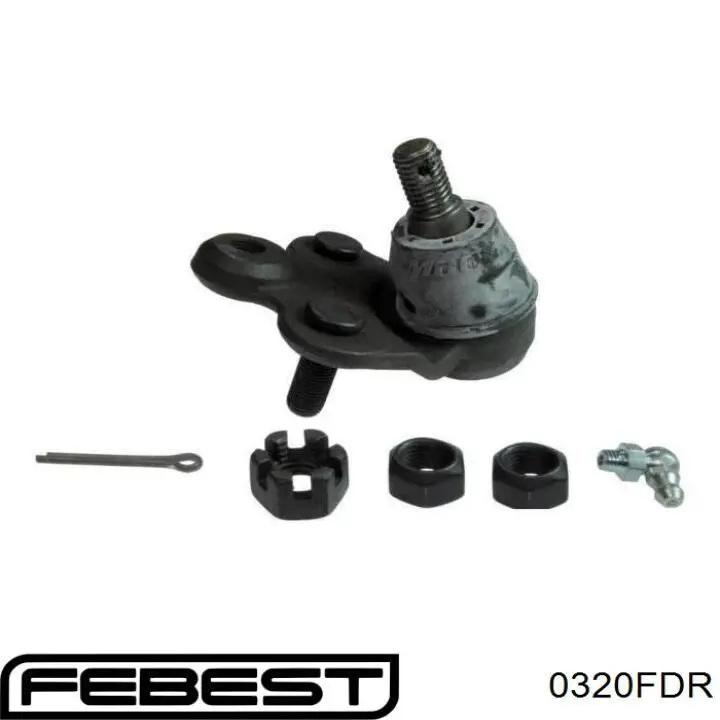 Кульова опора, нижня, права Febest 0320FDR