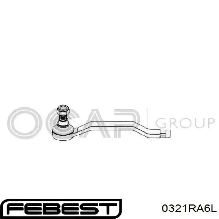 Купити 0321RA6L Febest Рульовий наконечник