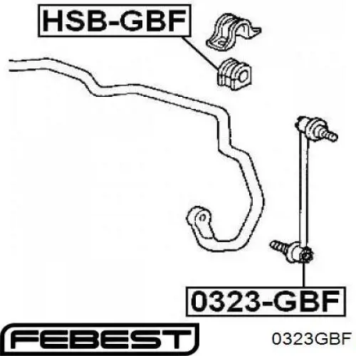 0323GBF Febest стійка стабілізатора переднього