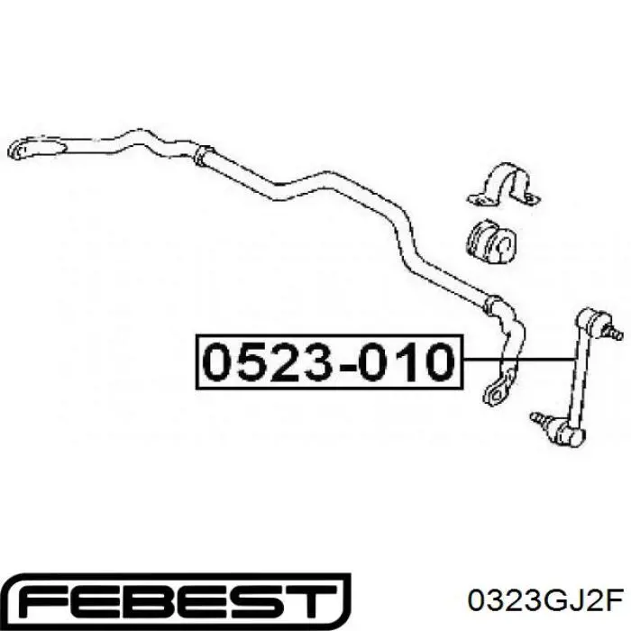 Амортизаційна стійка Febest 0323GJ2F ціна, від 10.91 USD