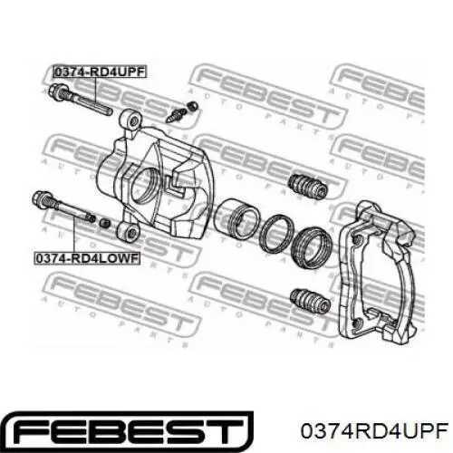 Направляюча супорту переднього Honda 45235SM4A01 ціна, від 16.39 USD