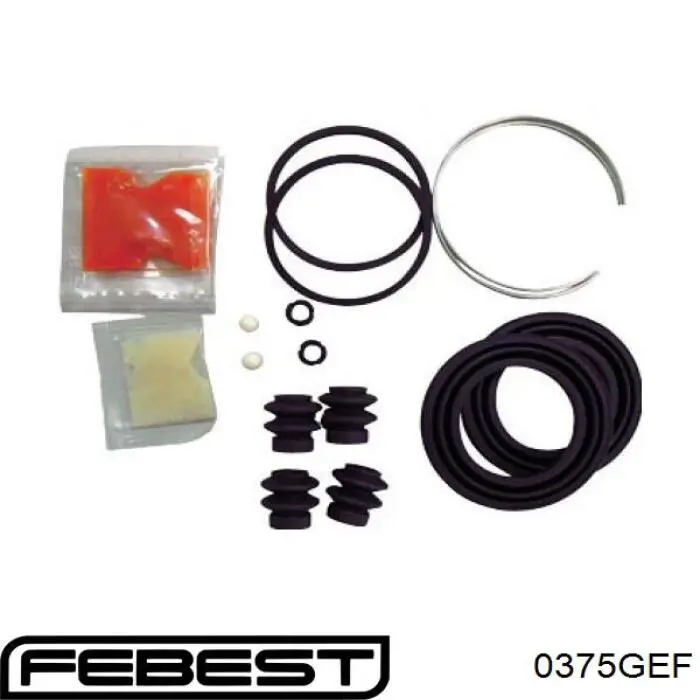 Ремкомплект супорту гальмівного переднього Febest 0375GEF ціна, від 7.18 USD