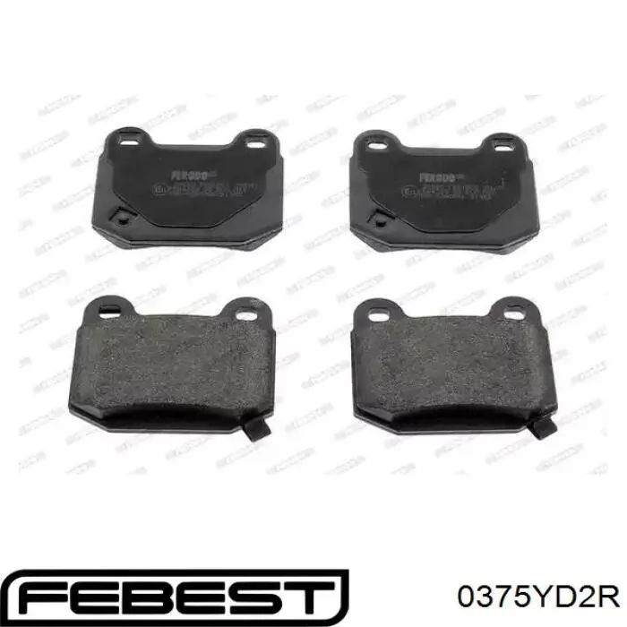 Купити 0375YD2R Febest Супорт гальмівного, заднього
