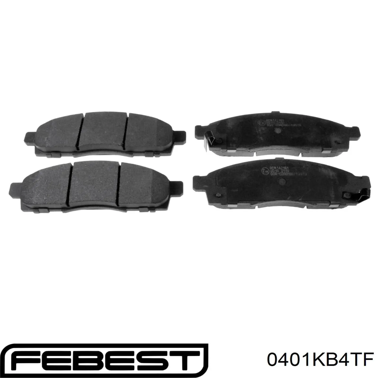 Гальмівні колодки Febest 0401KB4TF ціна, від 25.55 USD