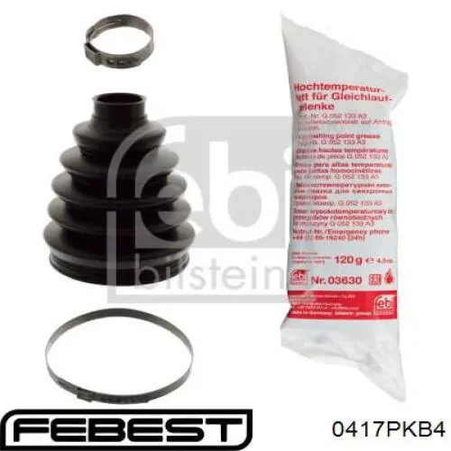 Пильник ШРУСа зовнішній, правий Febest 0417PKB4 ціна, від 25.97 USD