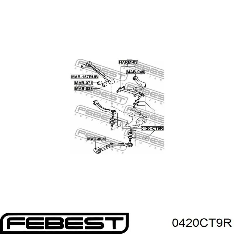 Купити 0420CT9R Febest 
