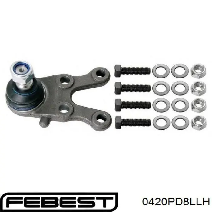 Кульова опора, нижня, ліва Febest 0420PD8LLH