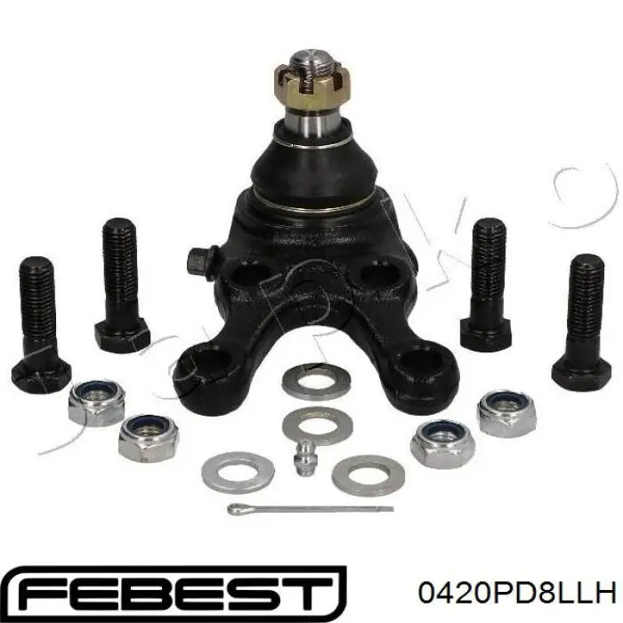Кульова опора, нижня, ліва Febest 0420PD8LLH ціна, від 22.88 USD