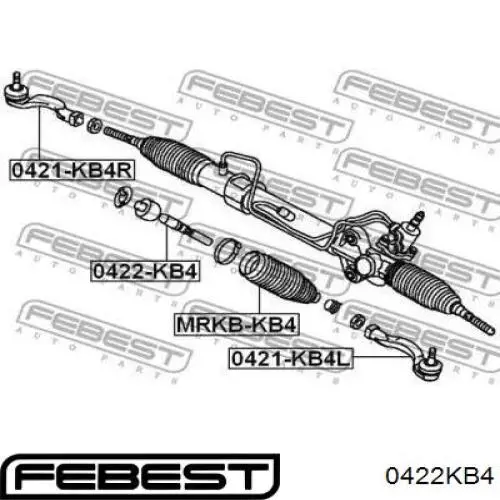 Тяга рульова 0422KB4 Febest