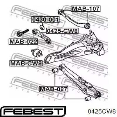 Тяга поперечна задньої підвіски 0425CW8 Febest