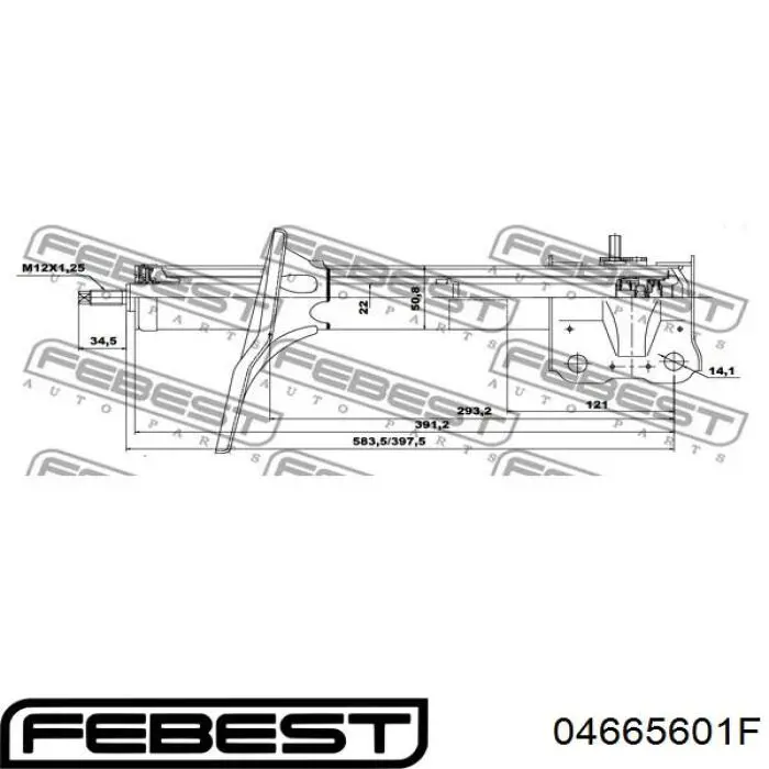Купити INF280002 InA-For Амортизатор передньої підвіски