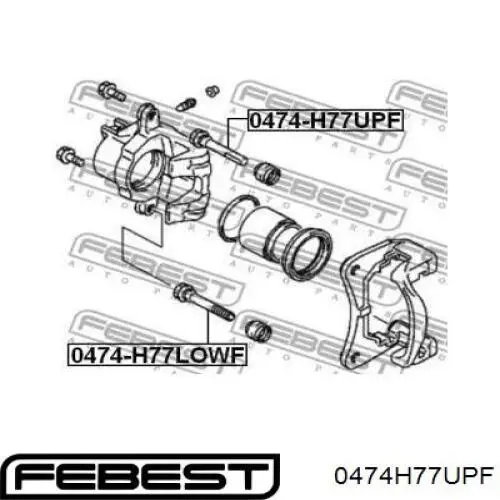 Направляюча супорту переднього, верхня Mitsubishi MR334902 ціна, від 7.52 USD