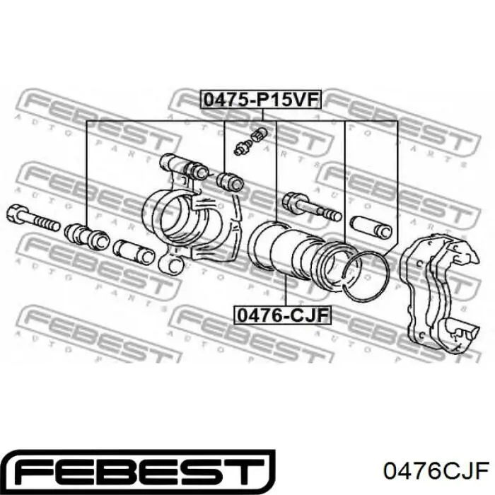Поршень супорта гальмівного, переднього Mitsubishi MB500779 ціна, від 13.41 USD