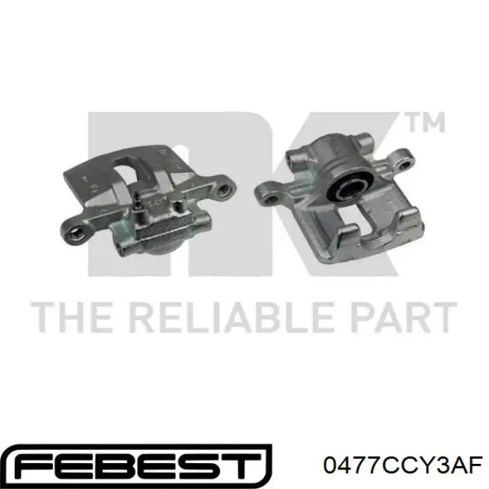 Купити 0477CCY3AF Febest Скоба супорту переднього