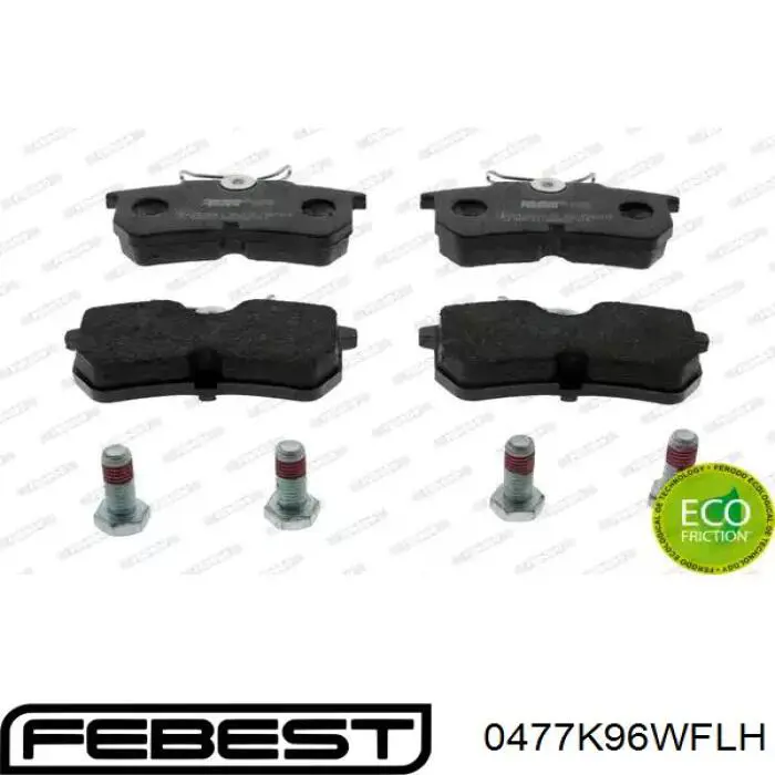 Супорт гальмівний передній лівий 0477K96WFLH Febest